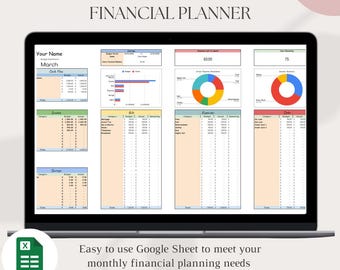 Monthly Budget Planner, Budget Spreadsheet, Simple Budget Template, Finance Planner Sheet, Expense Tracker, 1 Tab Budgeting,