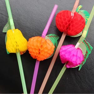 Canudos de papel kraft natural para ambientes rústicos