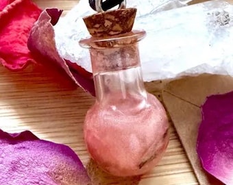 Venus Goddess Spell Jar Necklace, Venus Love Spell Amulet, Self Love Charm, Wiccan Witchy Necklace Gift
