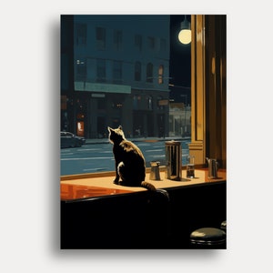 Poster Cat Wall Art - Originele kunstprint - Hoge kwaliteit kattenfoto's voor uw woonkamer - Gratis verzending