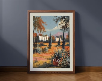 Arte rústico de lavandería otoñal: Impresión de pared vintage campestre (descarga digital)