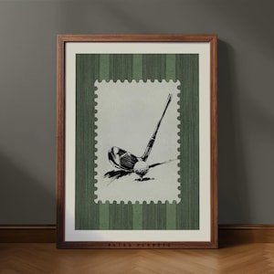 Vintage Golf Club Druck: Retro Sport Wandkunst (Digitaler Download