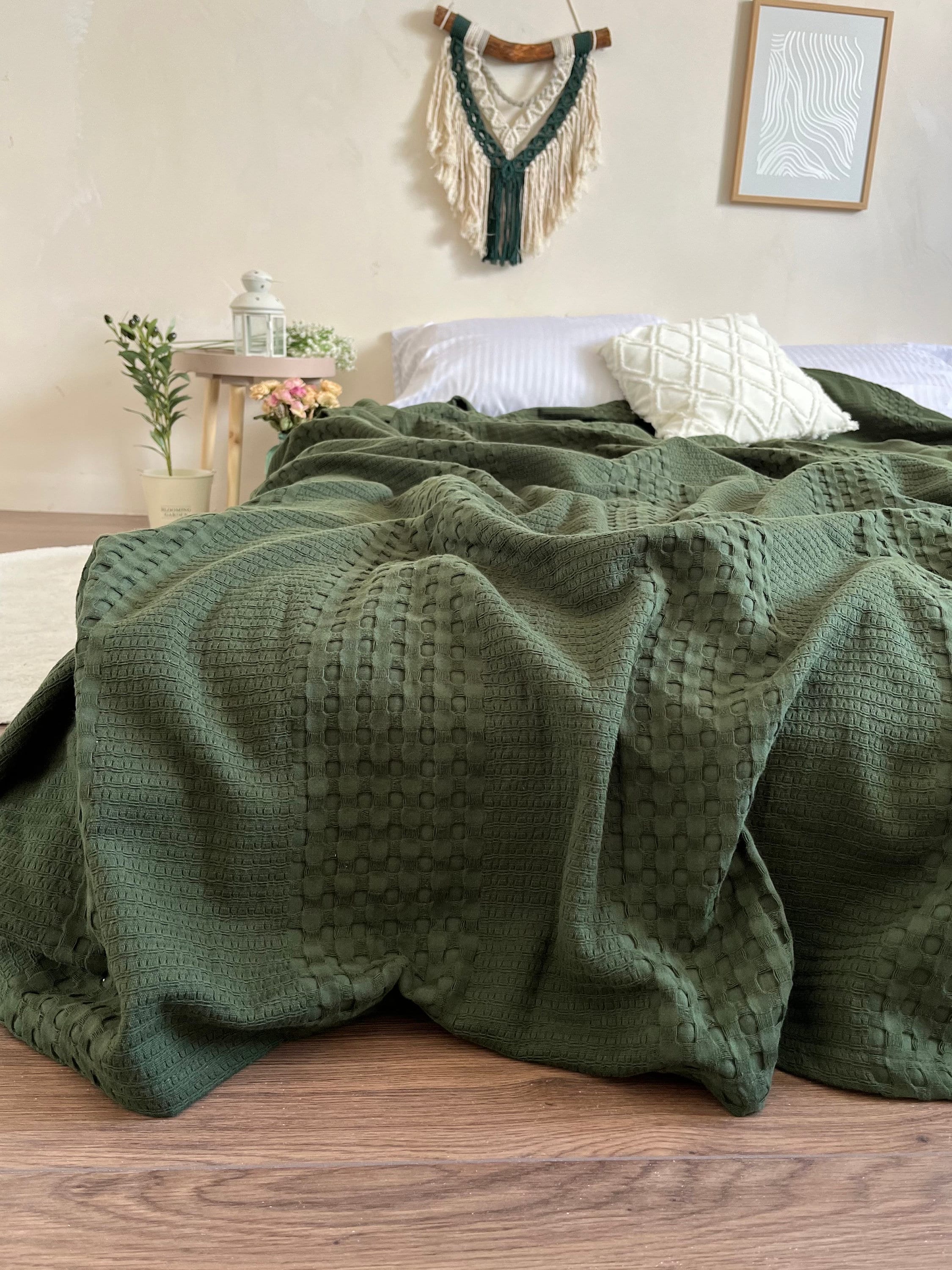 Hunter Green Blanket Etsy Singapore