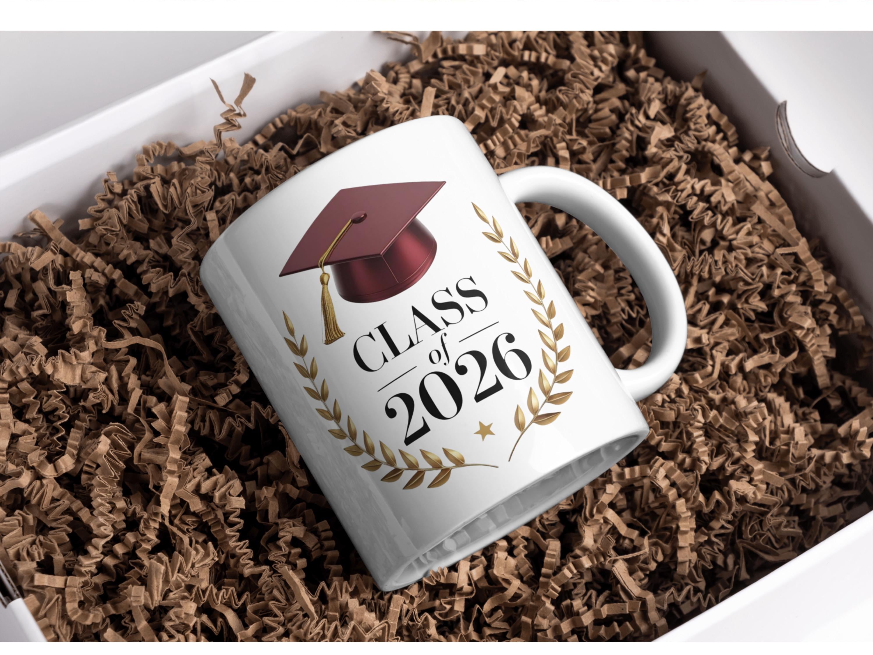 Class of 2026 Graphic - Red Cap Graduation PNG SVG - High School ...