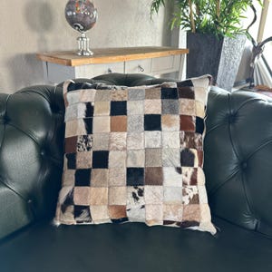 Kussen koeienhuid: 15,7 x 15,7 inch