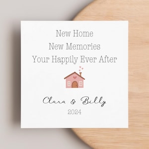 Carte personnalisée pour nouvelle maison, Cadeau pour une nouvelle maison, Félicitations pour votre nouvelle maison, Carte de déménagement, Nouveaux souvenirs, Nouveau chapitre, Carte Pour toujours
