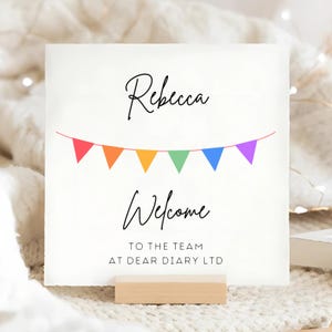 Welcome To The Team Card, Personalised New Joiner Card, New Job Card, Thank You For Joining Us Card,  Gift For New Team Member, Colleague