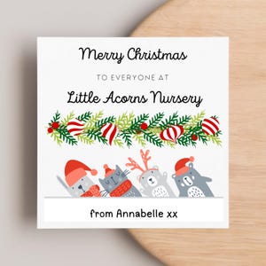 Nursery Christmas Personalised Card, To Everyone Christmas Card, Nursery School Xmas Card, From My Child, Baby, Toddler, Festive Nursery