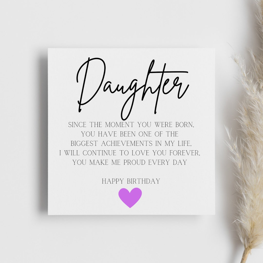 Happy Birthday Daughter Wooden Botanical Card - View #9