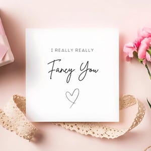 Tarjeta de San Valentín "Me encantas mucho", tarjeta especial de San Valentín, feliz día de San Valentín, te amo, tarjeta secreta de San Valentín, para ella, para él
