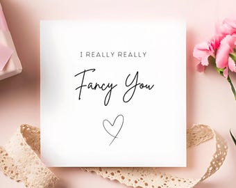 Tarjeta de San Valentín "Me encantas mucho", tarjeta especial de San Valentín, feliz día de San Valentín, te amo, tarjeta secreta de San Valentín, para ella y para él.