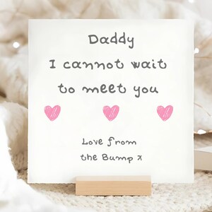 Carte Je suis impatient de te rencontrer papa, carte Cadeau pour la fête des pères, cadeau pour la fête des pères, from the Bump, from the Bump, carte de votre bébé