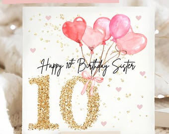 WHITE COTTON CARDS Biglietto di Auguri di Buon Compleanno con Scarpa Glitterata, Realizzato a Mano, con Scritta Best Sister in The World, PDT11PWORLD, Cotone, Bianco, 16cm x 16cm