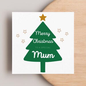 Mum Christmas Tree Card, Personalised Mum Christmas Card, Merry Christmas Card, Mummy Christmas Card, Mama, Mom, Mother, For Her This Xmas