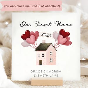 Our First Home Personalised Card, We Moved Card, Our 1st Home Together Card, Celebrating Our Move Card, Gift For Partner, New Home Together