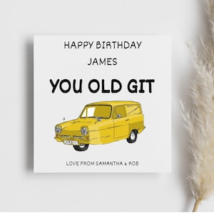 Carte d'anniversaire personnalisée vous vieux Git, carte de voiture dépendante de Robin, cadeau blague drôle, pour lui, cadeau d'anniversaire, carte pour mon homme, carte de plaisanteries