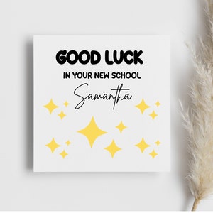 Personalised 'Good Luck School' card, senior school, primary school, junior school, 2024, son, daughter, child, you've got this, gift leaver