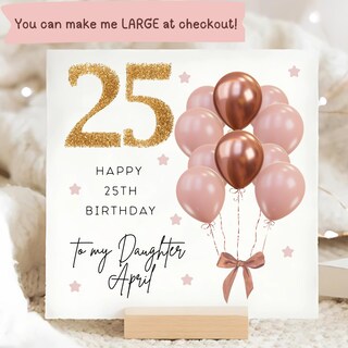 Biglietto Di Auguri Per 25° Compleanno - Divertente "Back In 2000", Formato Jumbo 20x25 Cm, Con Busta E Sigillo