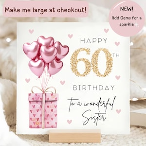 Pigment Productions Biglietto di auguri di compleanno con scritta in lingua inglese To My Sister, The Best Friend I Could Ever Have – Lovely Card With Gold Foil Finish – For Her