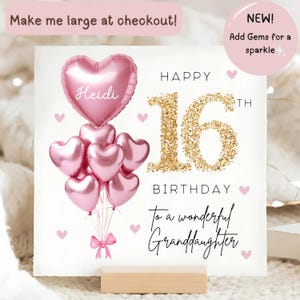 Granddaughter 16 Birthday Card