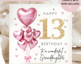 Biglietto Compleanno Nipote 30x20cm - Design Floreale Rosa Con Orsacchiotto