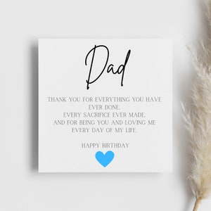Carte de message significatif de joyeux anniversaire papa, papa spécial, père, mon père est mon héros, père spécial, j'aime mon papa, de votre enfant, amour
