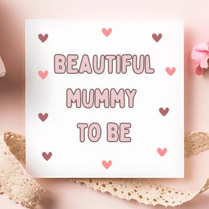 Beautiful Mummy To Be Mothers Day Card, Mummy Mothers Day, Mum Birthday Card, Mum Mothers Day Gift, From The Bump Card, Pregnant Mummy