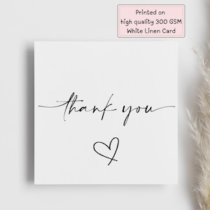 Carte noir et blanc simple coeur de remerciement, simple, unique, merci pour tout, carte d'appréciation, carte de gratitude, gratitude, ami