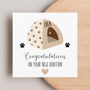 New Kitten/Cat Congratulations Card, Adopted Kitten Card, New Cat Card, Pussycat Card, New Addition Card, Personalised Cat Card, New Pet