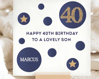 Carte D'anniversaire 40 Ans Pour Un Fils - Style Célébrité - Marque Xpress Yourself - Neuf Sous Cellophane