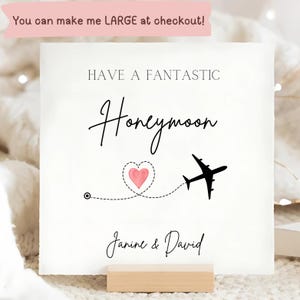 Personalised Honeymoon Card, Have A Fantastic Honeymoon Card, To You Both, Married Couple Card, Safe Travels Card, Just Married Gift, Mr Mrs