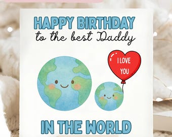 Best Daddy In The World Birthday Card, Daddy Birthday Card, Dad Card, Daddy Birthday Gift, Greatest Daddy Ever Card, Best In The World