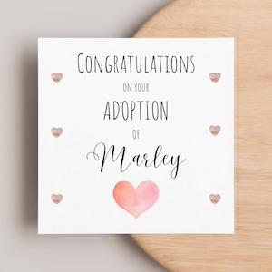 Carte personnalisée de félicitations pour adoption, Carte si fier de vous, Carte que vous avez adoptée, Bravo pour votre adoption, Carte de nouveau membre de la famille, Amour
