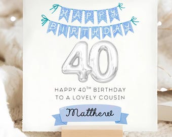 Hunts England - Biglietto di compleanno per 18° cugino Badgers - Milo's