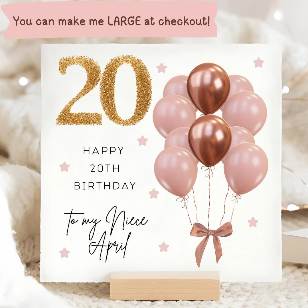 Biglietto Auguri 21° Compleanno Per Nipote – Design Rosa E Oro Con Champagne E Palloncini, A5 Con Busta Dorata