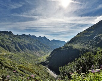 Digital Print Download | Switzerland | Susten | mountains | Susten Pass | Alps | snow | Rocks | Photo | Digital Photo | View | Alpine pass