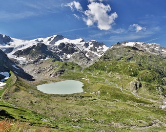 Digital Print Download | Switzerland | Susten | mountains | Susten Pass | Alps | snow | Rocks | Photo | Digital Photo | View | Alpine pass