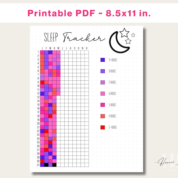 Printable Sleep Tracker