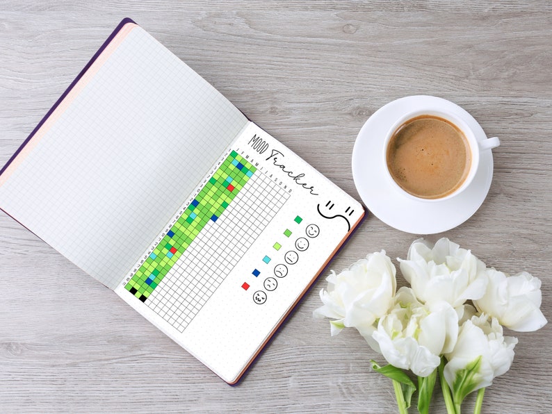 Mood Tracker, Printable Bullet Journal Mood Tracker - Etsy