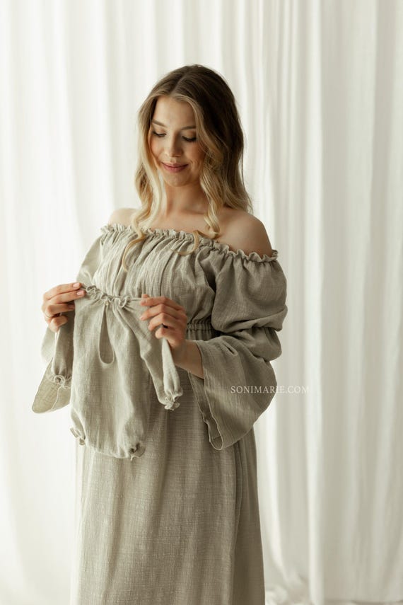 open lace back dress Baby Shower Dress Hire