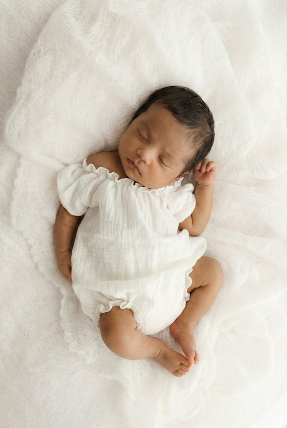 Newborn Photo Prop Wabi Sabi Cotton Romper Coming Home Outfit Mommy And Me Set