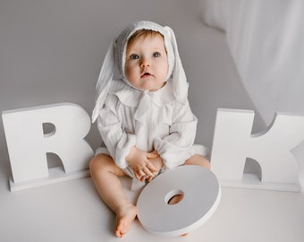 Elegant Newborn Romper for Photography Sessions + Free Gift | Baby Girl Photo Outfit | Handmade Newborn Props | Chic Babygirl Clothes