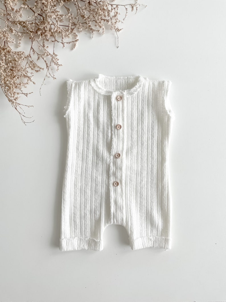 White Boys Romper Gift Boys Romper Handmade Baby Boy Newborn Outfit Baby Boy Outfits Baby Photoprop Baby photoshoot zdjęcie 1