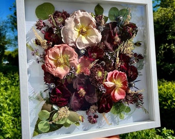 Flower bouquet preservation box frame (weddings,funerals; special occasions)