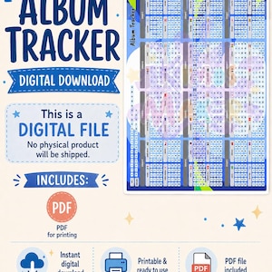 World Cup 2026 Sticker Tracker (PDF) – Football Album Checklist (Digital Download)