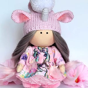 Handmade textile doll Tilda. Handmade doll. Textile doll. Doll for collectors. Interior doll. Personalized textile doll.
