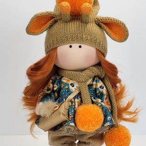 Handmade textile doll Tilda. Handmade doll. Textile doll. Doll for collectors. Interior doll. Personalized textile doll.