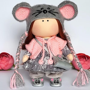Handmade textile doll Tilda. Handmade doll. Textile doll. Doll for collectors. Interior doll. Personalized textile doll.