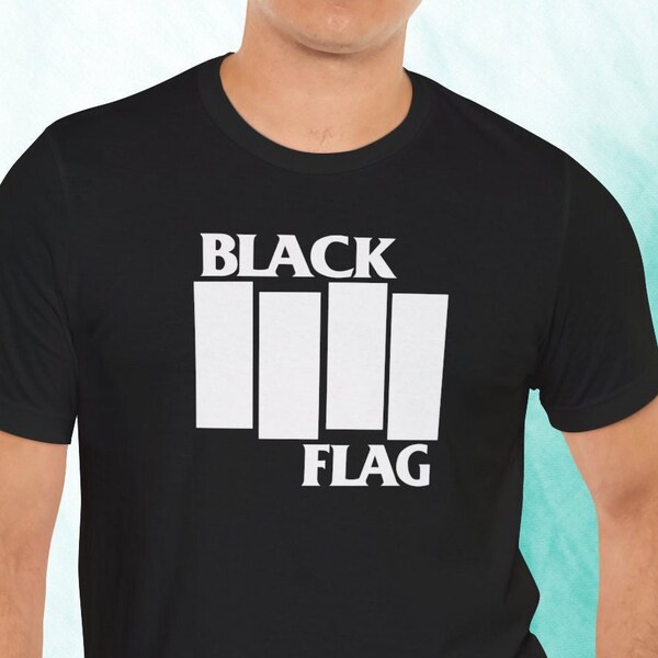 Black Flag Unofficial T-shirt, Black Flag Band, Punk Rock, Damaged, Greg Ginn, Hardcore Punk, Henry Rollins