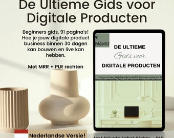 De Ultieme Digitale Gids Voor Digitale Producten, e-boek met master resell rechten (MRR)+(PLR), Digital Marketing Gids, DFY-playbook